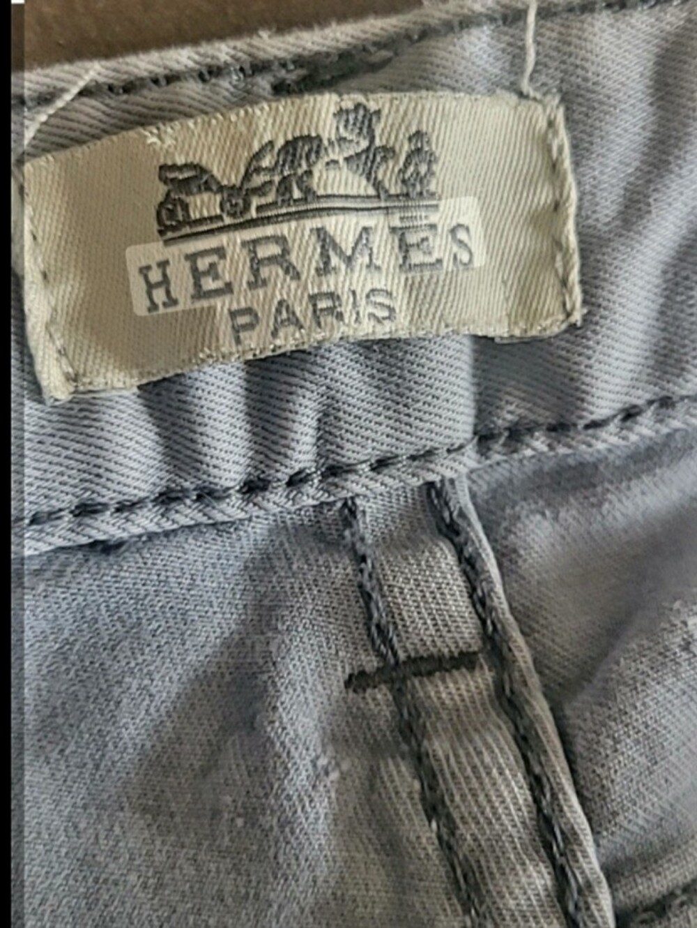 Light Gray Women's Jeans - Hermes Paris - Picture 7 of 8